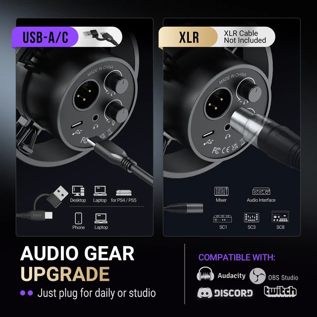 Alt view image 5 of 6 - FIFINE AmpliTank K688 Dynamic Microphone, XLR/USB, for Podcast Recording
