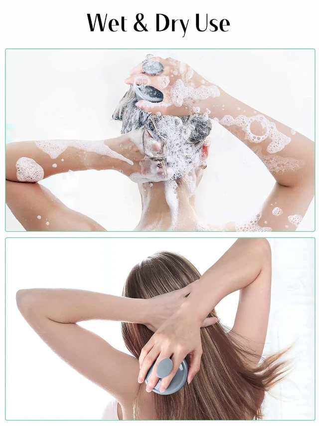 Alt view image 5 of 6 - HEETA Scalp Massager Hair Growth Scrubber for Dandruff Removal