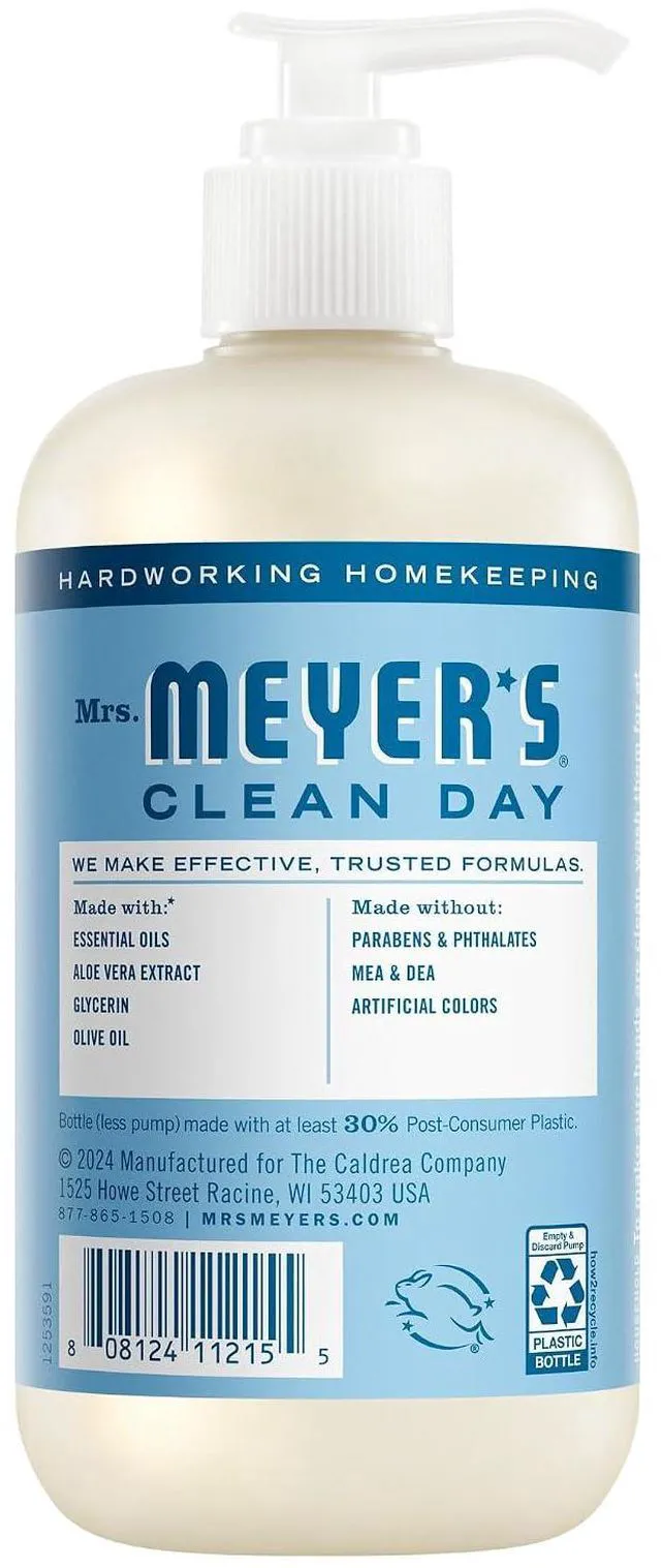 Alt view image 2 of 6 - Mrs. Meyer's Clean Day Hand Soap, Rain Water Scent, 12.5 Fl Oz