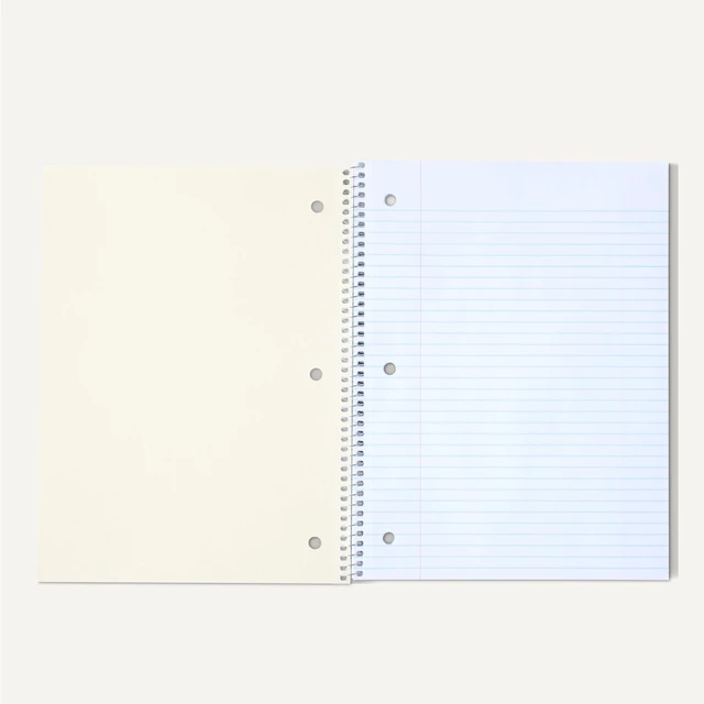 Alt view image 2 of 5 - Amazon Basics College Ruled Spiral Notebook, 70 Sheets, 8" x 10.5", Assorted Solid Colors, 5 Pack