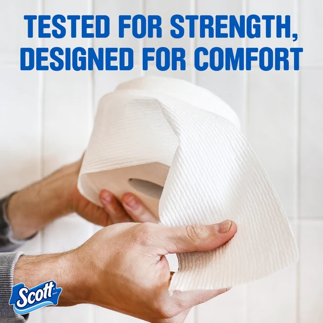 Alt view image 2 of 6 - Scott ComfortPlus Toilet Paper, 48 Triple Rolls, 231 Sheets per Roll, Septic-Safe, 1-Ply