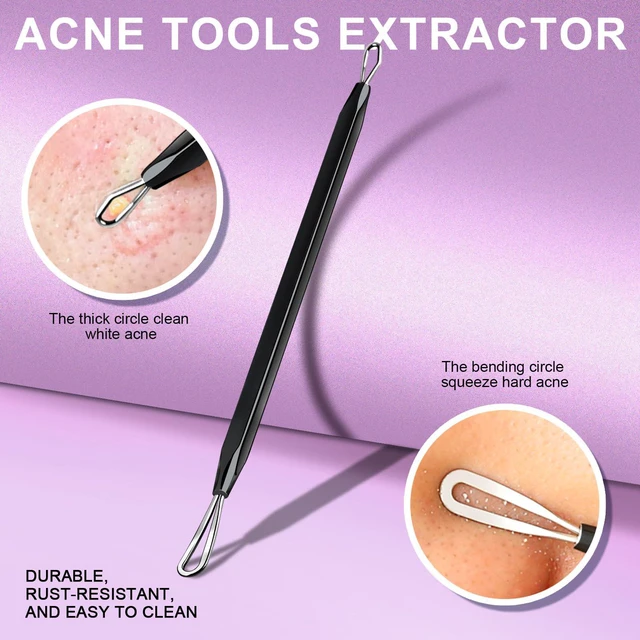 Alt view image 6 of 7 - Teenitor 2-in-1 Pimple Extractor Comedone Acne Tool for Face and Nose Blackhead Removal