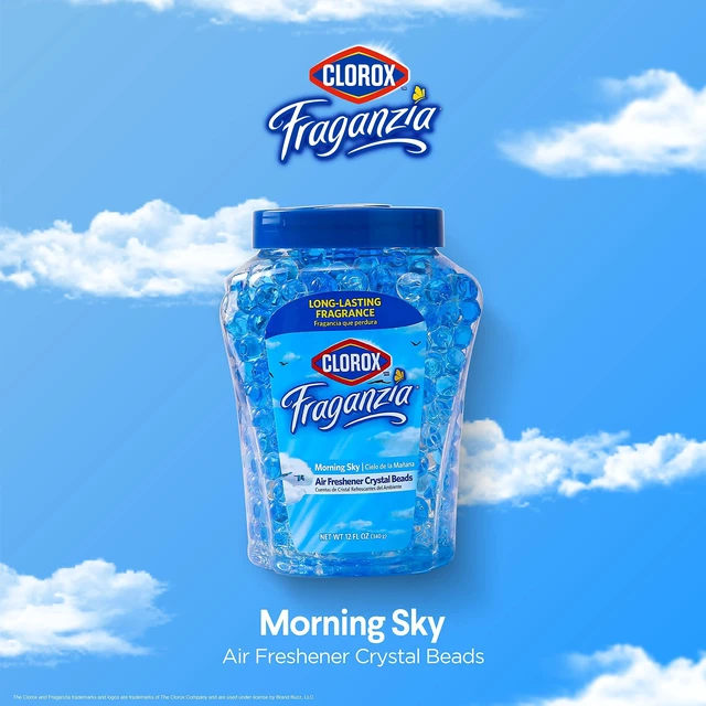 Alt view image 4 of 5 - Clorox Fraganzia Air Freshener Beads Twin Pack, Morning Sky Scent, 24 Fl Oz