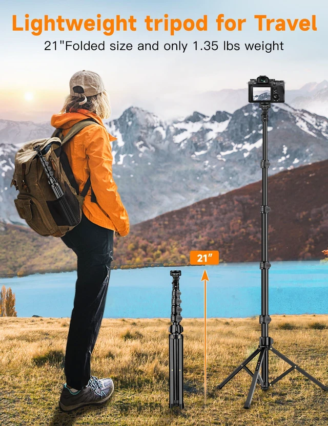 Alt view image 7 of 7 - 86" Tall Tripod for iPhone with Flexible Gooseneck & Remote