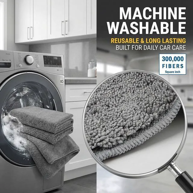Alt view image 7 of 7 - 2 Pack Professional Large Microfiber Car Drying Towels 31x24 Inches, Scratch Free, Lint Free, Highly Absorbent, Quick Drying for Cars, Trucks, Boats, Detailing