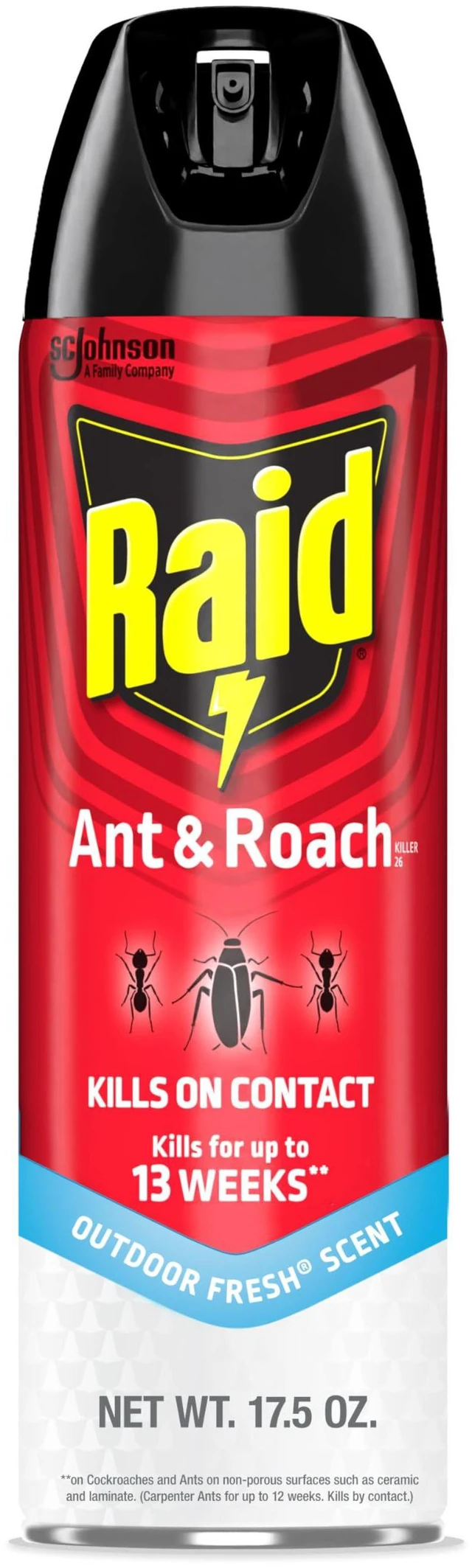 Main image of Raid Ant & Roach Killer Spray, Outdoor Fresh Scent, Kills for 13 Weeks, 17.5 oz