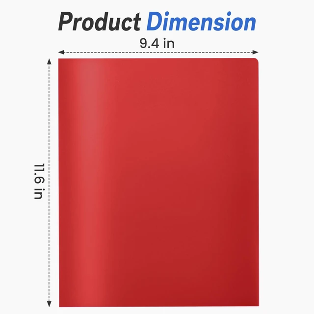 Alt view image 3 of 6 - Sooez 7 Pack 2-Pocket Folders with Extra Labels