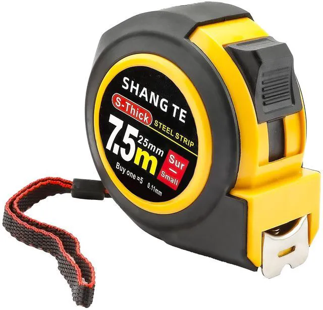 Main image of Steel Retractable Tape Measure 25 ft, Self-Locking, Imperial/Metric for Body Measurements