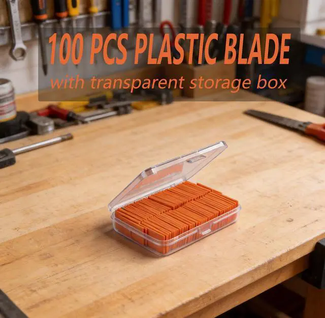 Alt view image 3 of 7 - Razor Blade Scraper Tool with Blades for Window Glass