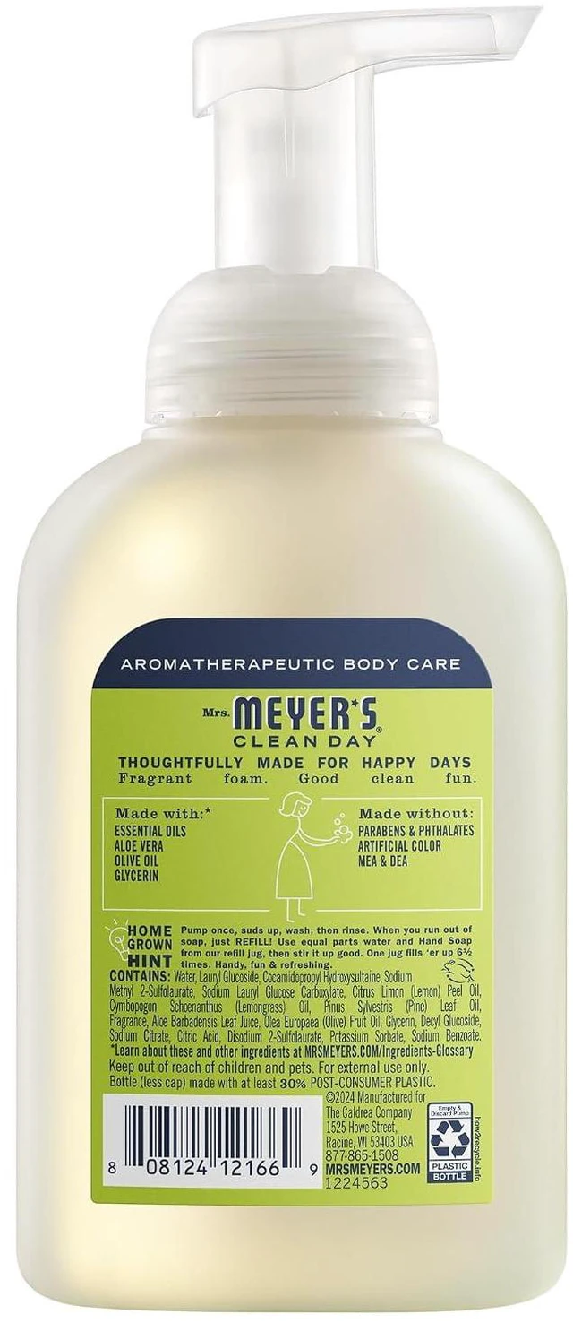 Alt view image 7 of 7 - Mrs. Meyer's Clean Day Foaming Hand Soap, Lemon Verbena, 10 oz
