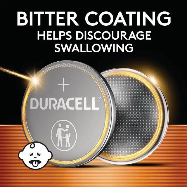 Alt view image 3 of 5 - Duracell CR2032 3V Lithium Battery, 4 Count, for AirTag & Key Fob