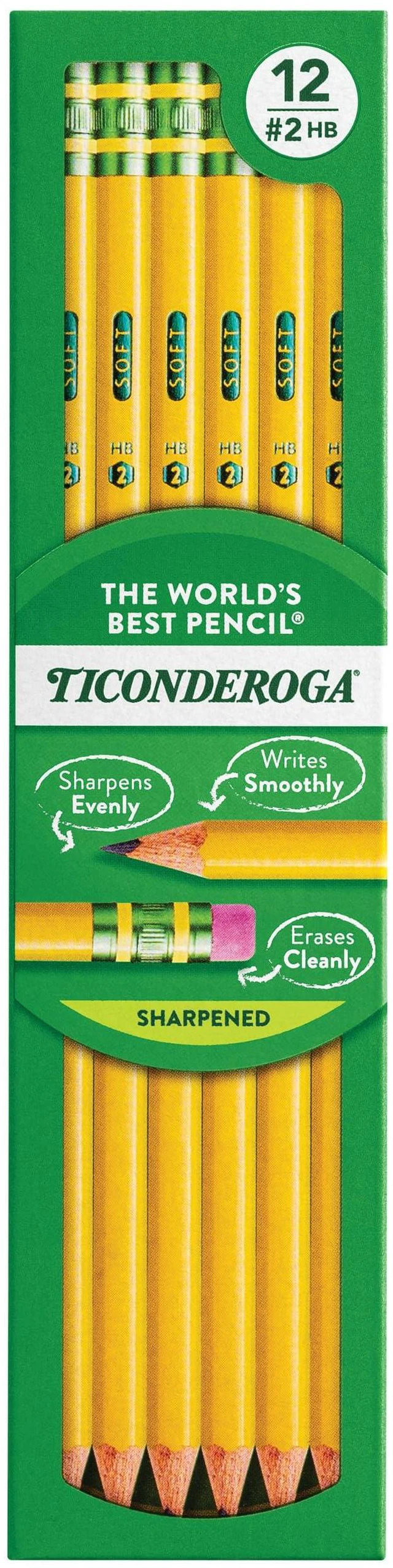 Main image of Ticonderoga Wood-Cased Pencils, Pre-Sharpened