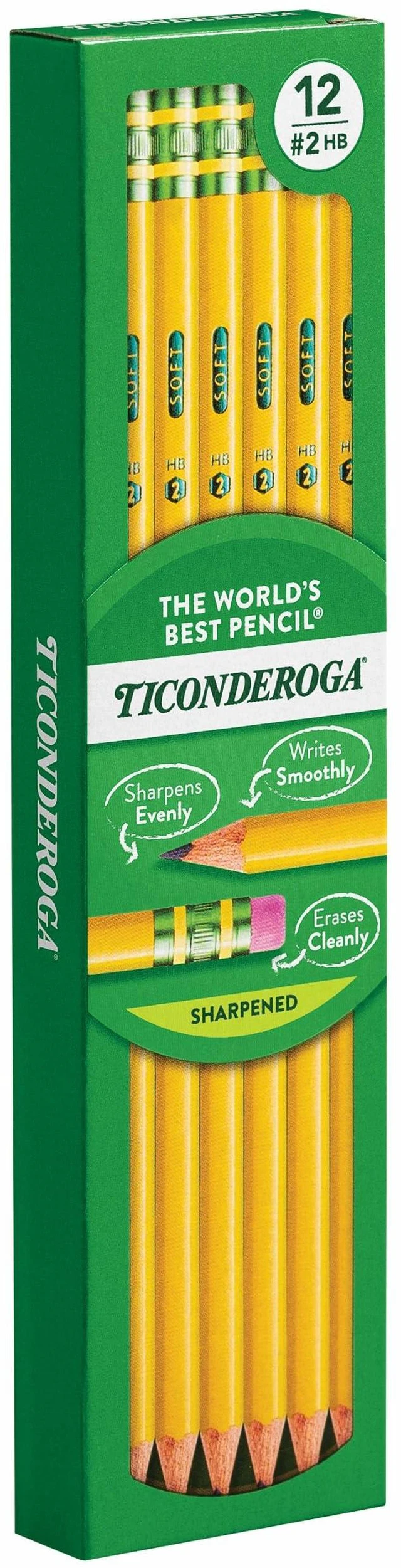Alt view image 4 of 6 - Ticonderoga Wood-Cased Pencils, Pre-Sharpened