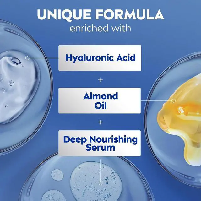 Alt view image 2 of 6 - NIVEA Essentially Enriched Body Lotion for Very Dry Skin with Almond Oil, 16.9Oz