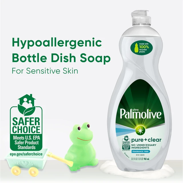 Alt view image 7 of 7 - Palmolive Ultra Dish Soap, Pure + Clear Fragrance Free, 32.5 Fluid Ounce