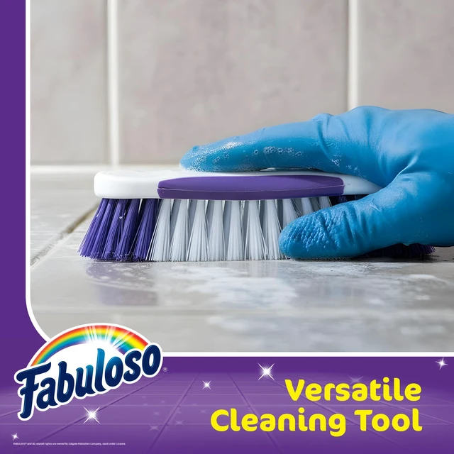 Alt view image 5 of 7 - Fabuloso Compact Hand Scrub Brush, White and Purple, 6 Inch