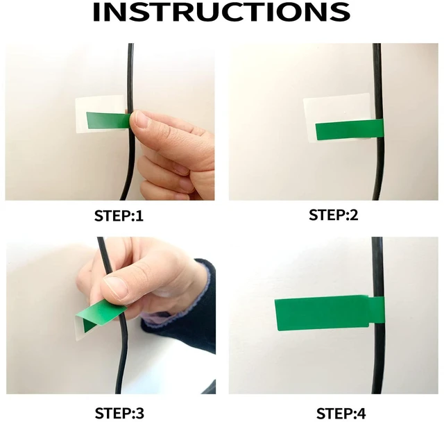 Alt view image 3 of 4 - 270 PCS Tear Resistant Waterproof Cable Labels, 9 Colors, Self Adhesive, Write-on, Printable for Laser Printer and Handwriting