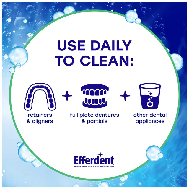Alt view image 2 of 6 - Efferdent Denture Cleaner Tablets, Minty Fresh & Clean, 44 Count