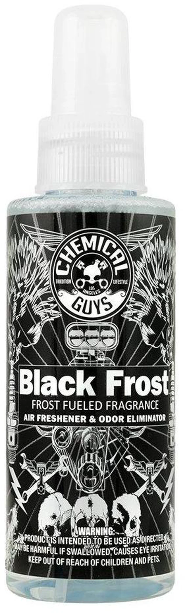 Main image of Chemical Guys AIR_224_04 Black Frost Air Freshener and Odor Eliminator 4fl oz