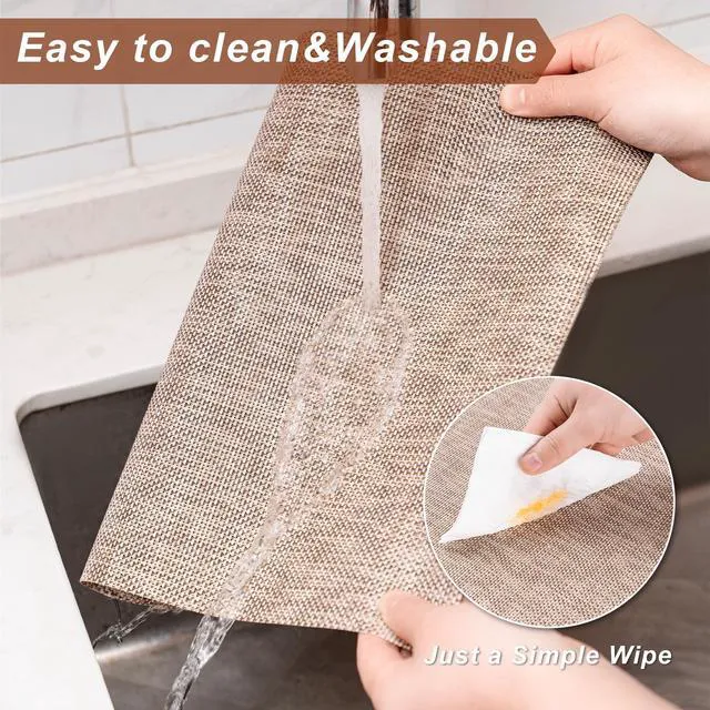 Alt view image 4 of 6 - Set of 4 Washable Indoor Placemats (Beige)
