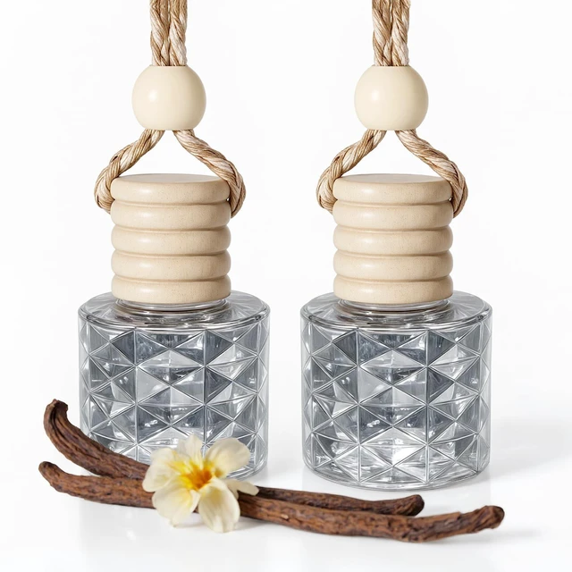 Main image of Vanilla Cream Scent Long Lasting Essential Oil Car Air Freshener Diffuser Cute Car Accessories for Women Interior without Methyl Carbitol and Hexylene Glycol