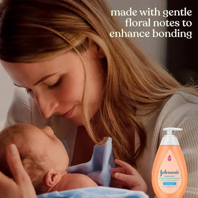 Alt view image 4 of 7 - Johnson's Baby Head-to-Toe Gentle Moisture Wash & Shampoo, 13.6 fl. oz