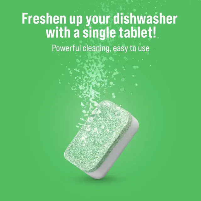 Alt view image 2 of 7 - Rockin' Green Dishwasher Cleaner Citrus Lime Tablets 8 Pack