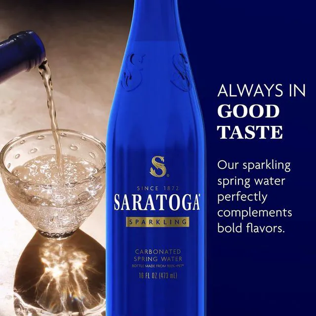 Alt view image 2 of 6 - Saratoga Sparkling Water 6-Pack, 16 Fl Oz, Recycled PET Bottles