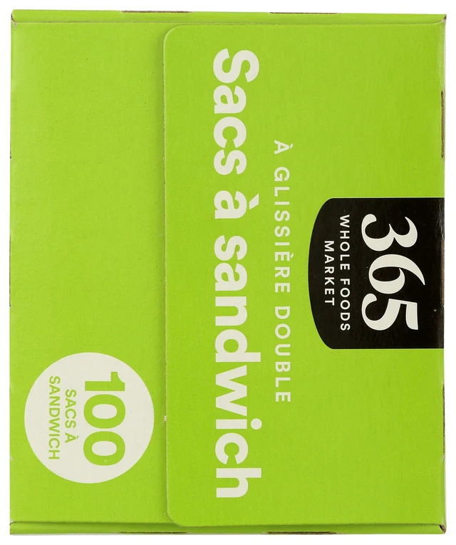 Alt view image 4 of 4 - 365 by Whole Foods Market Sandwich Size Storage Bags with Double Zipper, 100 Count