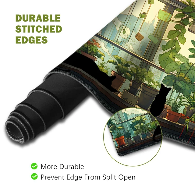 Alt view image 7 of 7 - ToLuLu Extended Gaming Mouse Pad with Memory Foam Keyboard and Mouse Wrist Rest Set