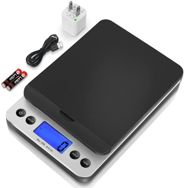 Main image of THINKSCALE 86lb 0.1oz Digital Shipping Scale, Postal Scale, Flip-Up Platform