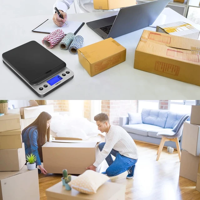 Alt view image 7 of 7 - THINKSCALE 86lb 0.1oz Digital Shipping Scale, Postal Scale, Flip-Up Platform