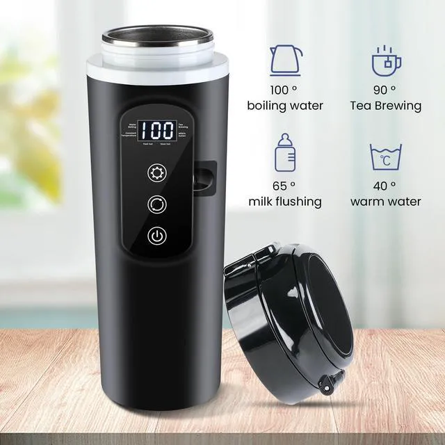 Alt view image 6 of 6 - Car Travel Electric Kettle 400ml 12-24V Compatible