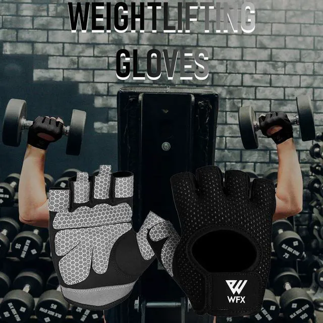 Alt view image 3 of 6 - WESTWOOD FOX Weight Lifting Gloves with Wrist Wrap Support for Men and Women, Gym Workout Training Exercise Fitness Hanging, Pull Ups, Dumbbell, Cycling