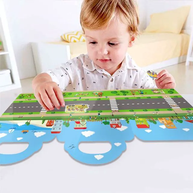 Alt view image 5 of 7 - Reusable Sticker Book Vehicles Truck Stickers Educational Learning Toys Travel Activity Books for Toddler Girls Boys Age 3+ Birthday Gifts