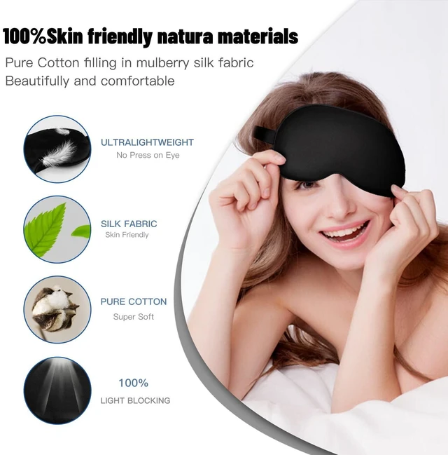 Alt view image 4 of 6 - Silk Blackout Sleep Mask with Adjustable Strap