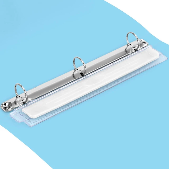 Main image of Portable 3-Hole Punch for 3 Ring Binder, Upgraded Removable Scrap Container, Durable with 10-Inch Ruler, 5-Sheet Capacity, for School, Office