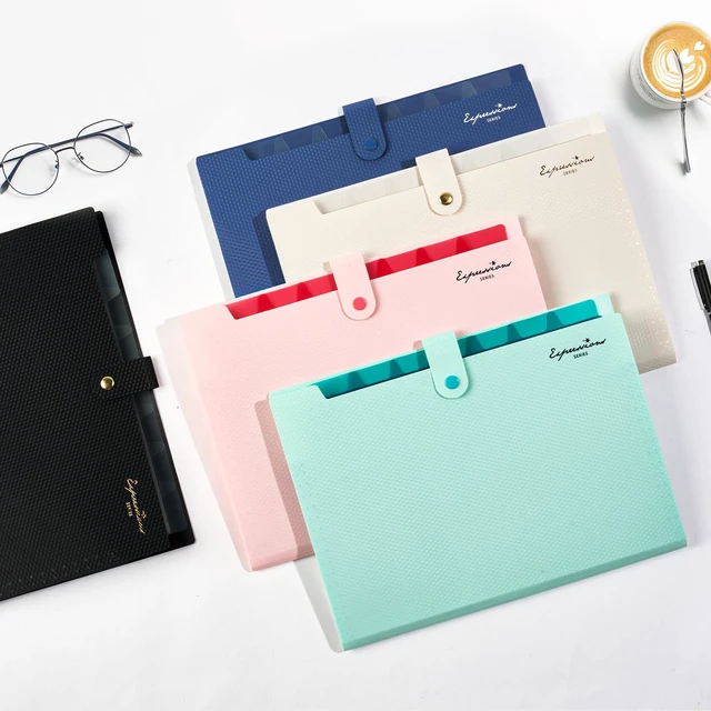 Alt view image 2 of 7 - Sooez 8 Pocket Accordion File Organizer, Expanding File Folder with Labels