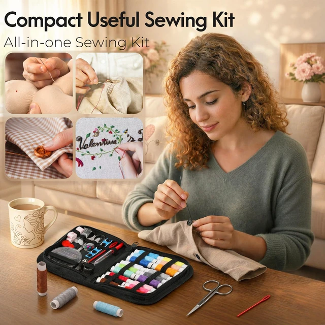 Alt view image 6 of 6 - Coquimbo Sewing Kit for Adults and Teen Girls, Christmas Stocking Stuffers