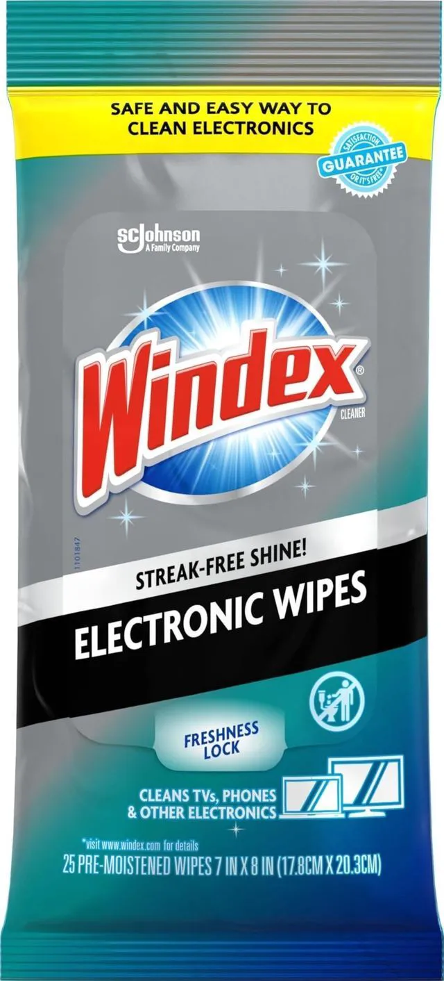 Main image of Windex Electronic Cleaning Wipes Anti-Static & Ammonia-Free 25 Count