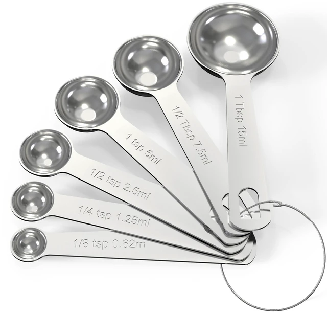Main image of TILUCK Stainless Steel Measuring Cups and Spoons Set with Coffee Scoop Spoon