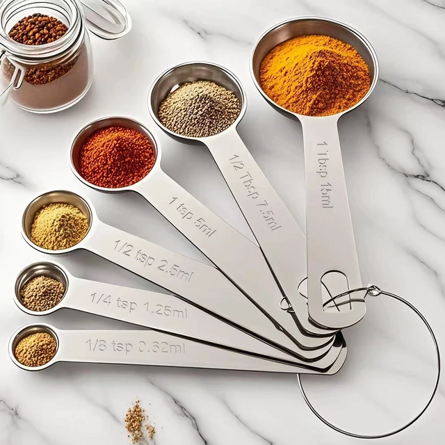 Alt view image 5 of 6 - TILUCK Stainless Steel Measuring Cups and Spoons Set with Coffee Scoop Spoon