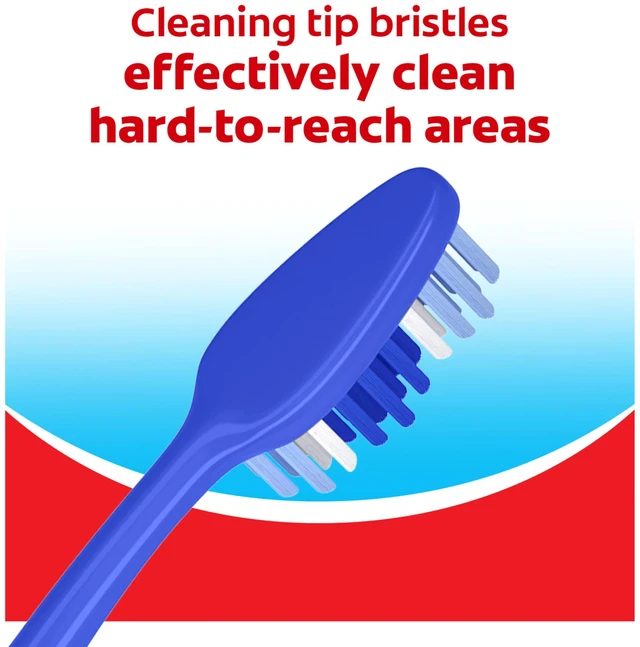 Alt view image 4 of 6 - Colgate Extra Clean Medium Toothbrush 6-Pack