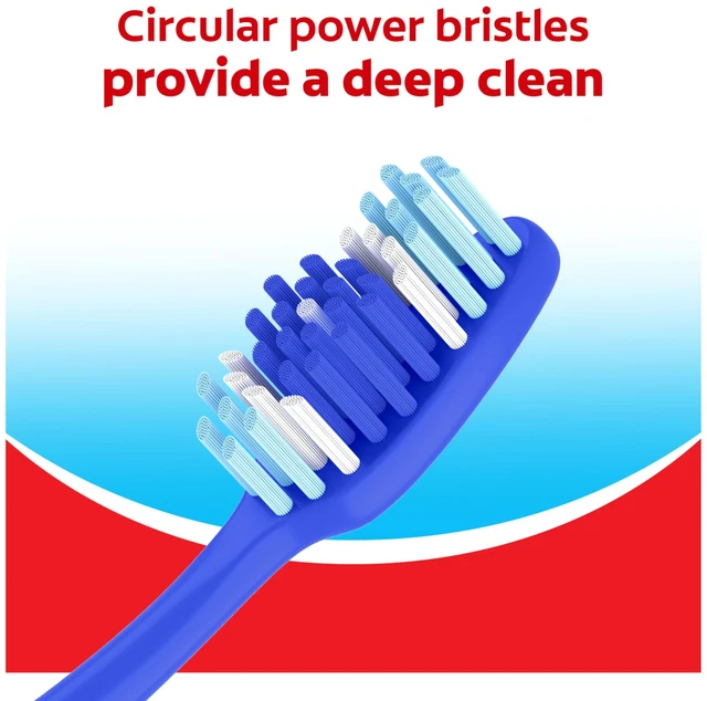 Alt view image 5 of 6 - Colgate Extra Clean Medium Toothbrush 6-Pack