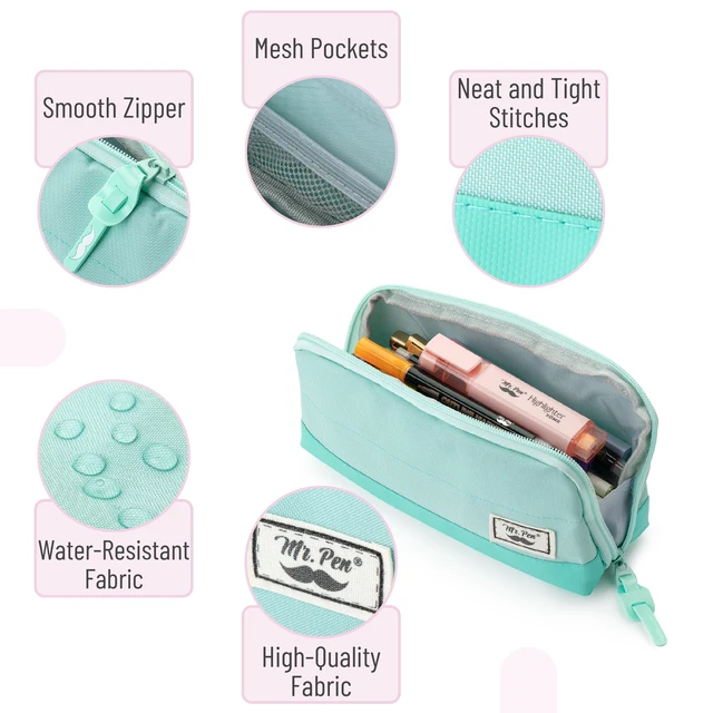 Alt view image 5 of 6 - Mr. Pen Wide-Opening Pencil Case, Triangle Design