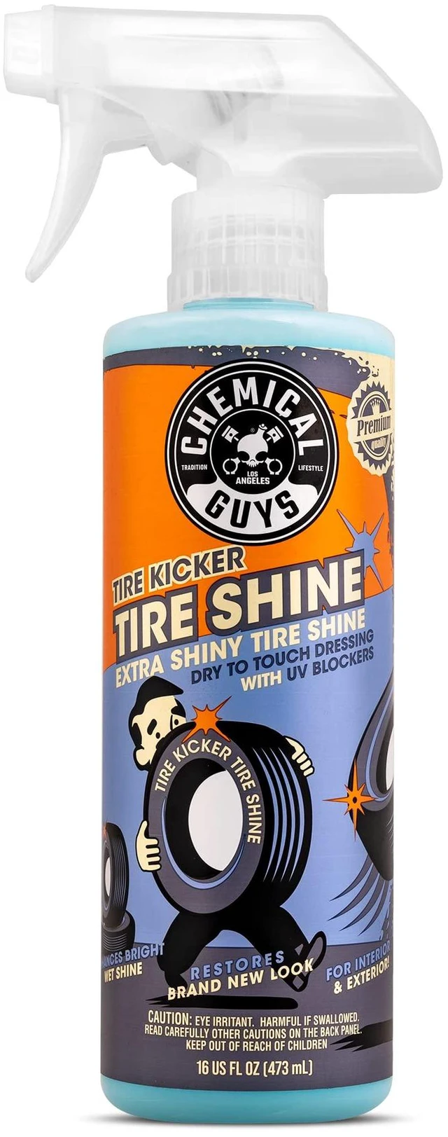 Main image of Chemical Guys Tire Kicker Extra Glossy Tire Shine for Rubber and Trim 16oz