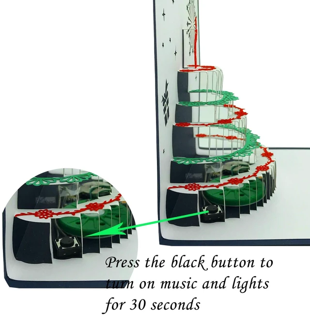 Alt view image 3 of 5 - 3D Pop Up Birthday Cards with Warming LED Light and Cake Music, Laser Cut Greeting Card, 1 Pack for Mom Wife Sister Boy Girl Friends