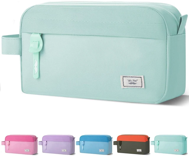 Main image of Mr. Pen High Capacity Pencil Case with 3 Compartments and 2 Pockets, Smooth Zipper, School Supplies for Teens