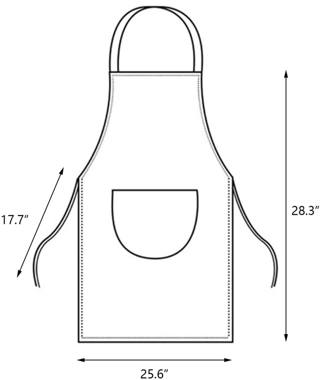 Alt view image 2 of 7 - Water-Resistant Kitchen Apron with Hand Wipe and 2 Pockets for Women, Men, Chef