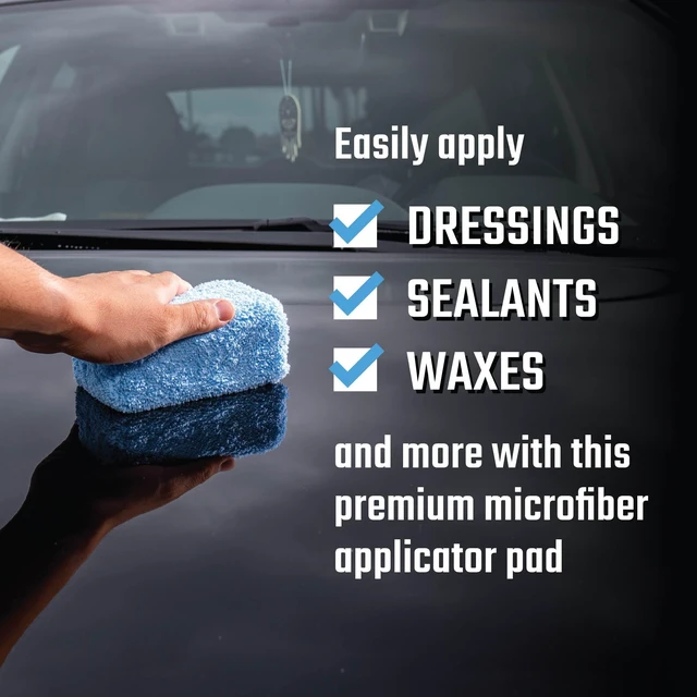 Alt view image 4 of 6 - Chemical Guys Premium Microfiber Applicator Pads - Soft Foam Core, 2 Pack